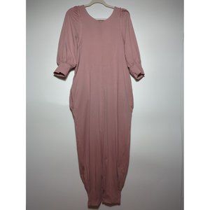 Free People Beach Jackie One Piece Jumpsuit M Smoked Roses